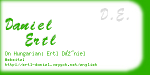 daniel ertl business card